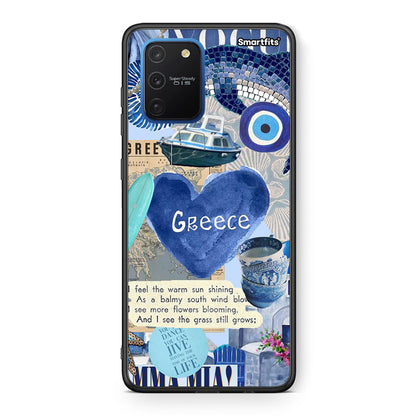 Samsung Galaxy S10 Lite Summer In Greece Θήκη από τη Smartfits με σχέδιο στο πίσω μέρος και μαύρο περίβλημα | Smartphone case with colorful back and black bezels by Smartfits