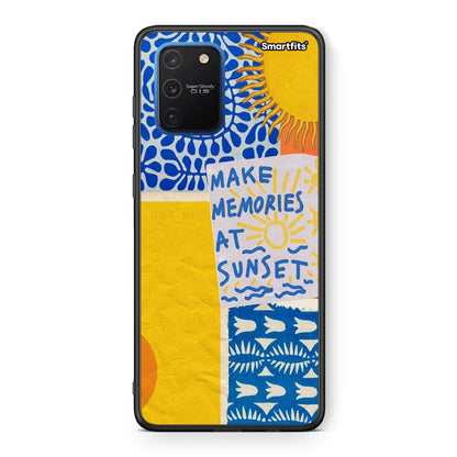 Samsung Galaxy S10 Lite Sunset Memories Θήκη από τη Smartfits με σχέδιο στο πίσω μέρος και μαύρο περίβλημα | Smartphone case with colorful back and black bezels by Smartfits