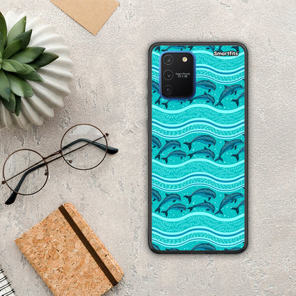 Swimming Dolphins - Samsung Galaxy S10 Lite θήκη