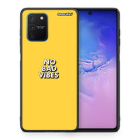 Thumbnail for Θήκη Samsung Galaxy S10 Lite Vibes Text από τη Smartfits με σχέδιο στο πίσω μέρος και μαύρο περίβλημα | Samsung Galaxy S10 Lite Vibes Text case with colorful back and black bezels