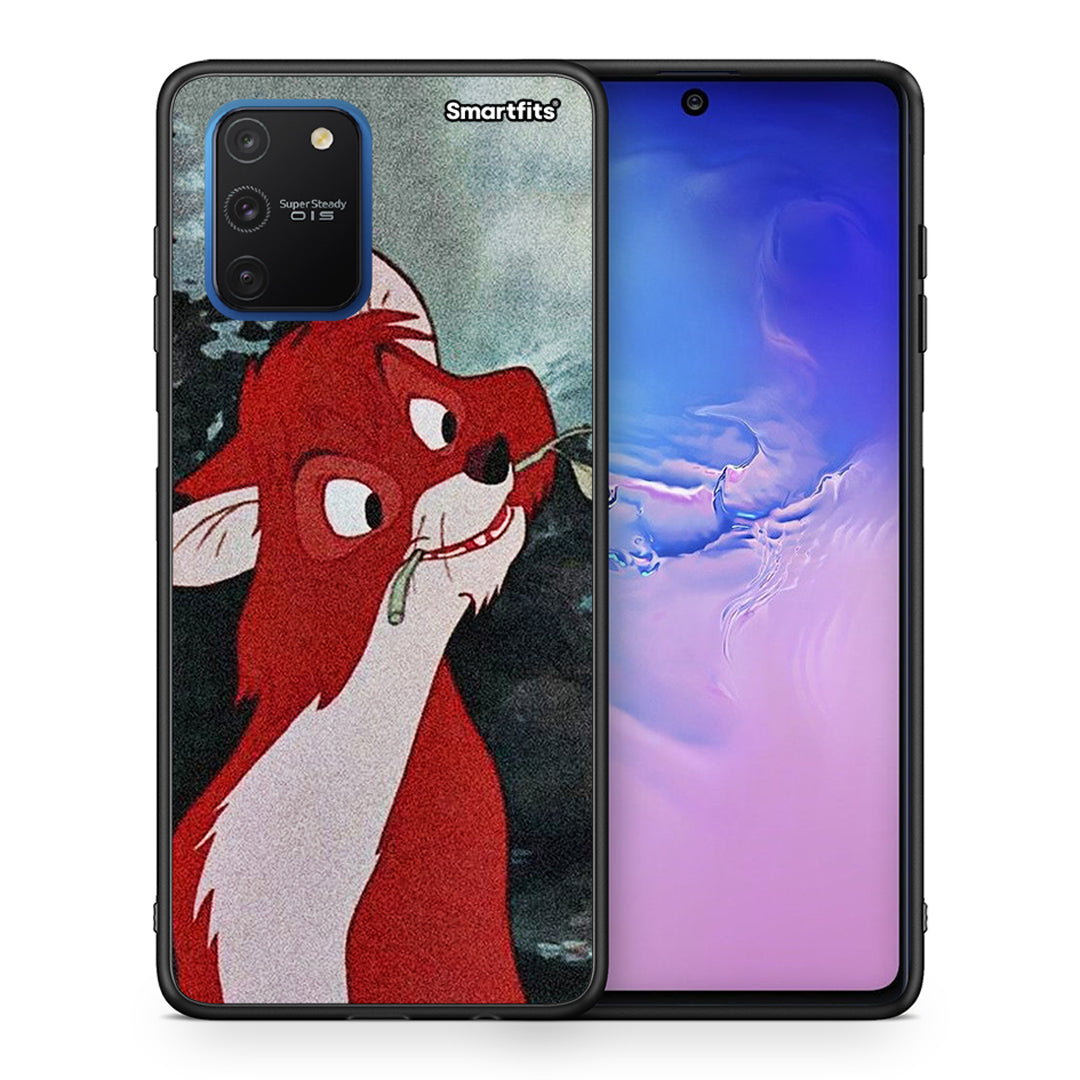 Θήκη Samsung Galaxy S10 Lite Tod And Vixey Love 1 από τη Smartfits με σχέδιο στο πίσω μέρος και μαύρο περίβλημα | Samsung Galaxy S10 Lite Tod And Vixey Love 1 case with colorful back and black bezels