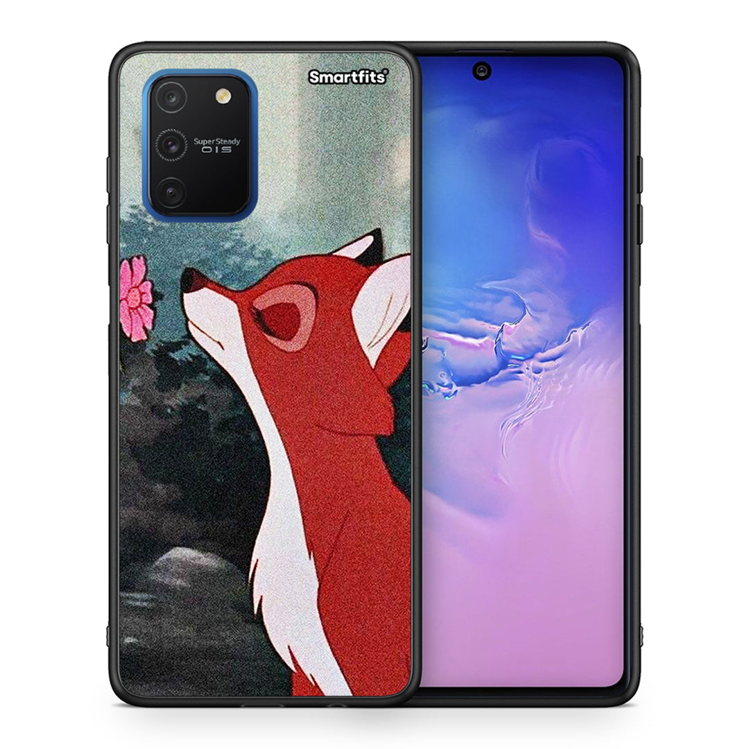 Θήκη Samsung Galaxy S10 Lite Tod And Vixey Love 2 από τη Smartfits με σχέδιο στο πίσω μέρος και μαύρο περίβλημα | Samsung Galaxy S10 Lite Tod And Vixey Love 2 case with colorful back and black bezels