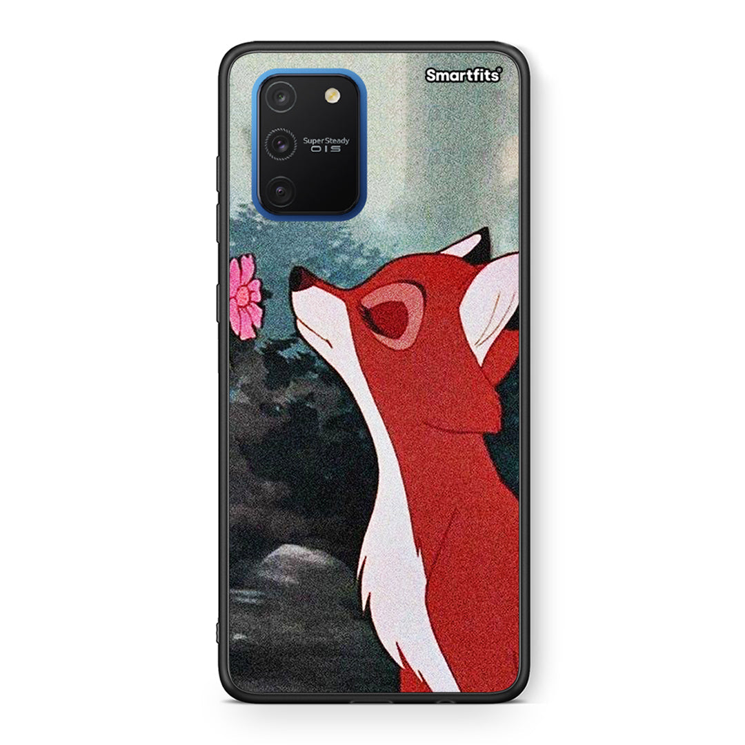 Samsung Galaxy S10 Lite Tod And Vixey Love 2 θήκη από τη Smartfits με σχέδιο στο πίσω μέρος και μαύρο περίβλημα | Smartphone case with colorful back and black bezels by Smartfits