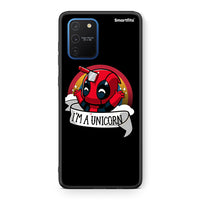 Thumbnail for Samsung Galaxy S10 Lite Unicorn Deadpool θήκη από τη Smartfits με σχέδιο στο πίσω μέρος και μαύρο περίβλημα | Smartphone case with colorful back and black bezels by Smartfits