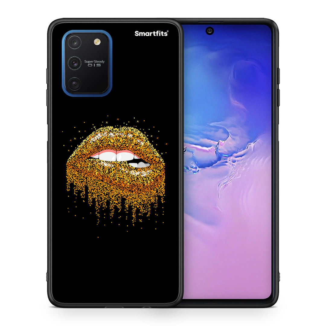 Θήκη Samsung Galaxy S10 Lite Golden Valentine από τη Smartfits με σχέδιο στο πίσω μέρος και μαύρο περίβλημα | Samsung Galaxy S10 Lite Golden Valentine case with colorful back and black bezels