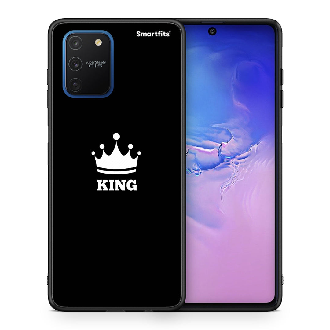 Θήκη Samsung Galaxy S10 Lite King Valentine από τη Smartfits με σχέδιο στο πίσω μέρος και μαύρο περίβλημα | Samsung Galaxy S10 Lite King Valentine case with colorful back and black bezels