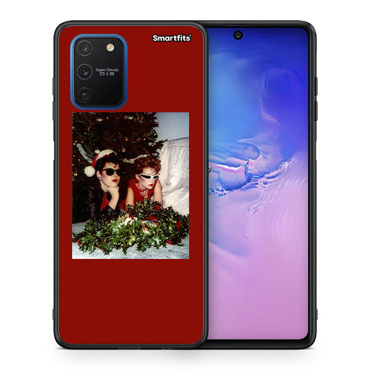 Θήκη Samsung Galaxy S10 Lite Waiting For Xmas από τη Smartfits με σχέδιο στο πίσω μέρος και μαύρο περίβλημα | Samsung Galaxy S10 Lite Waiting For Xmas case with colorful back and black bezels