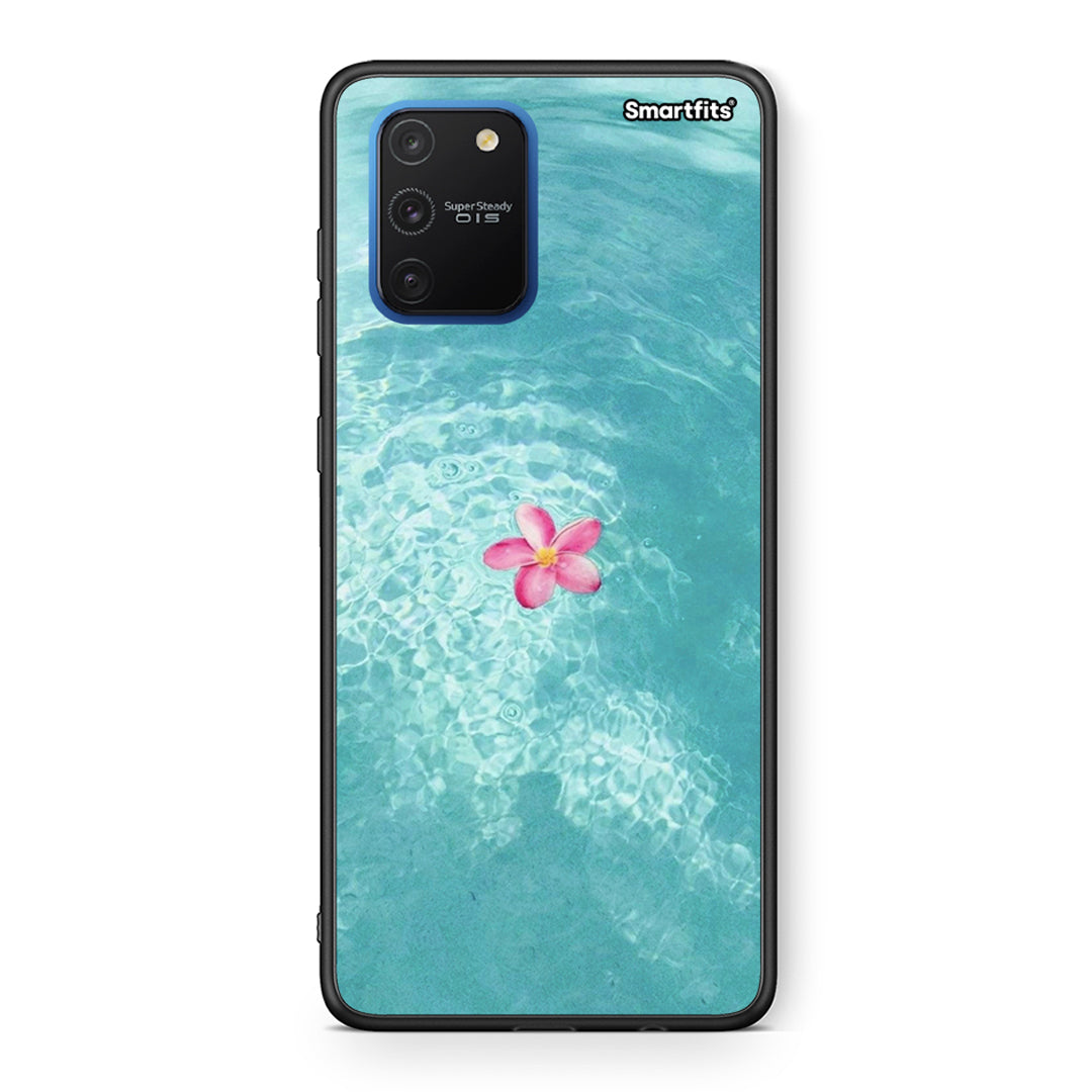 Samsung Galaxy S10 Lite Water Flower Θήκη από τη Smartfits με σχέδιο στο πίσω μέρος και μαύρο περίβλημα | Smartphone case with colorful back and black bezels by Smartfits