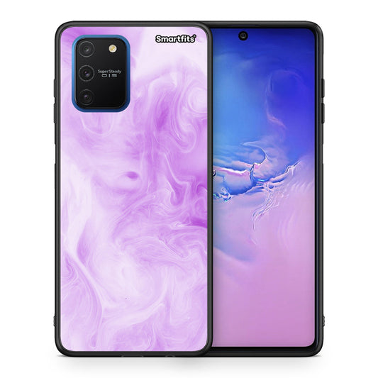 Θήκη Samsung Galaxy S10 Lite Lavender Watercolor από τη Smartfits με σχέδιο στο πίσω μέρος και μαύρο περίβλημα | Samsung Galaxy S10 Lite Lavender Watercolor case with colorful back and black bezels