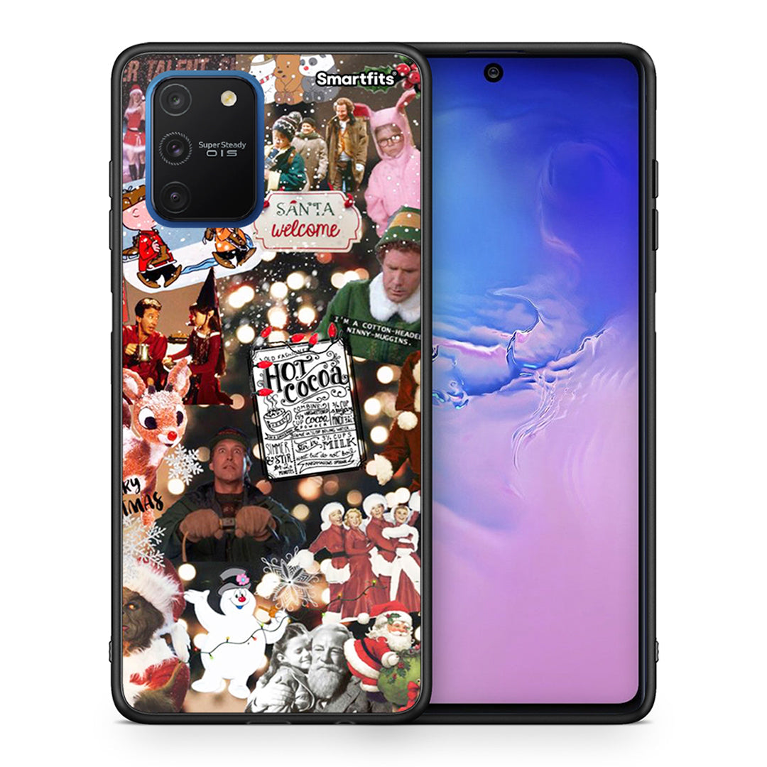 Θήκη Samsung Galaxy S10 Lite Xmas Movies από τη Smartfits με σχέδιο στο πίσω μέρος και μαύρο περίβλημα | Samsung Galaxy S10 Lite Xmas Movies case with colorful back and black bezels