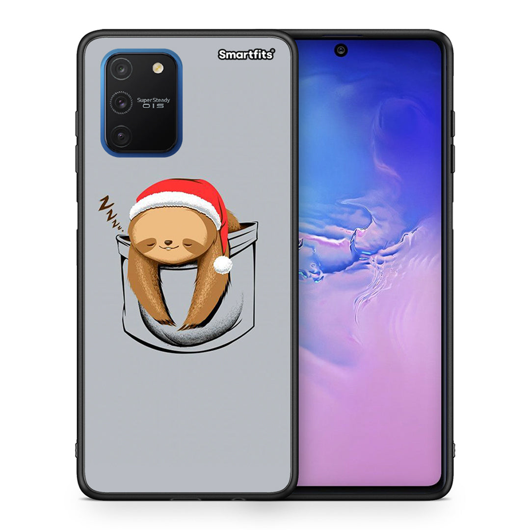 Θήκη Samsung Galaxy S10 Lite Xmas Zzzz από τη Smartfits με σχέδιο στο πίσω μέρος και μαύρο περίβλημα | Samsung Galaxy S10 Lite Xmas Zzzz case with colorful back and black bezels