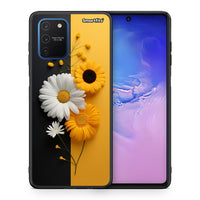 Thumbnail for Θήκη Samsung Galaxy S10 Lite Yellow Daisies από τη Smartfits με σχέδιο στο πίσω μέρος και μαύρο περίβλημα | Samsung Galaxy S10 Lite Yellow Daisies case with colorful back and black bezels