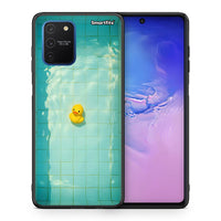 Thumbnail for Θήκη Samsung Galaxy S10 Lite Yellow Duck από τη Smartfits με σχέδιο στο πίσω μέρος και μαύρο περίβλημα | Samsung Galaxy S10 Lite Yellow Duck case with colorful back and black bezels