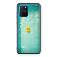 Thumbnail for Samsung Galaxy S10 Lite Yellow Duck θήκη από τη Smartfits με σχέδιο στο πίσω μέρος και μαύρο περίβλημα | Smartphone case with colorful back and black bezels by Smartfits