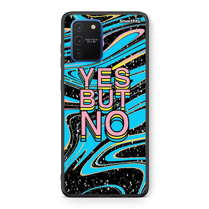 Samsung Galaxy S10 Lite Yes But No θήκη από τη Smartfits με σχέδιο στο πίσω μέρος και μαύρο περίβλημα | Smartphone case with colorful back and black bezels by Smartfits