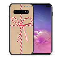 Thumbnail for Θήκη Samsung S10+ Christmas Gift από τη Smartfits με σχέδιο στο πίσω μέρος και μαύρο περίβλημα | Samsung S10+ Christmas Gift case with colorful back and black bezels