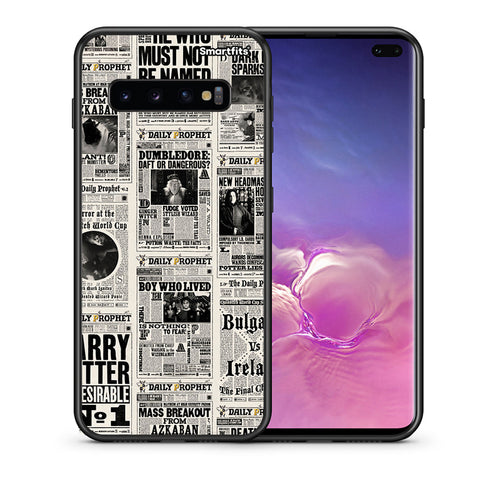 Θήκη Samsung S10+ Harry Paper από τη Smartfits με σχέδιο στο πίσω μέρος και μαύρο περίβλημα | Samsung S10+ Harry Paper case with colorful back and black bezels