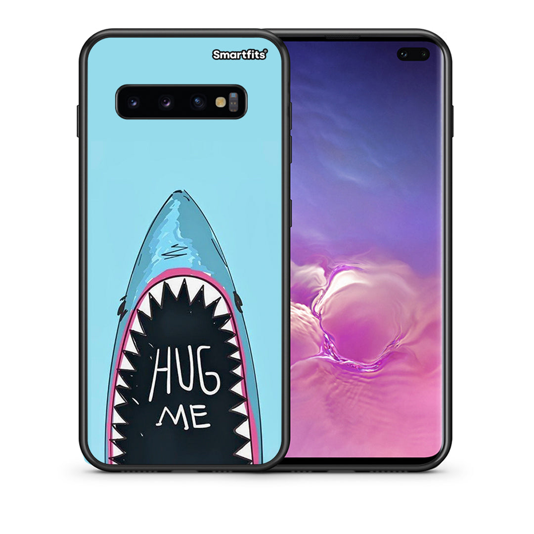 Θήκη Samsung S10+ Hug Me από τη Smartfits με σχέδιο στο πίσω μέρος και μαύρο περίβλημα | Samsung S10+ Hug Me case with colorful back and black bezels