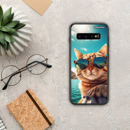 Summer Cat - Samsung Galaxy S10+ θήκη