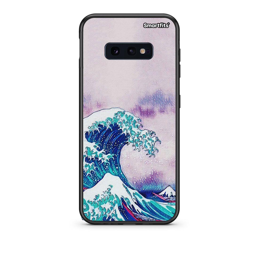 samsung s10e Blue Waves θήκη από τη Smartfits με σχέδιο στο πίσω μέρος και μαύρο περίβλημα | Smartphone case with colorful back and black bezels by Smartfits