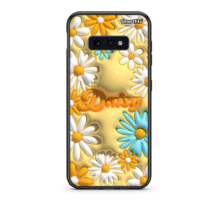 samsung s10e Bubble Daisies θήκη από τη Smartfits με σχέδιο στο πίσω μέρος και μαύρο περίβλημα | Smartphone case with colorful back and black bezels by Smartfits
