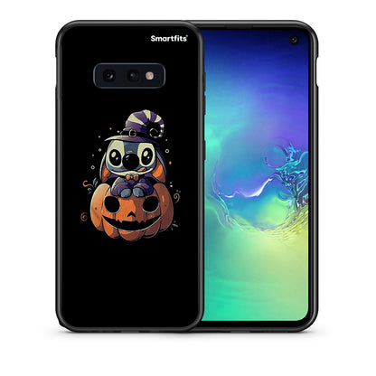 Θήκη Samsung S10e Halloween Stitch από τη Smartfits με σχέδιο στο πίσω μέρος και μαύρο περίβλημα | Samsung S10e Halloween Stitch case with colorful back and black bezels