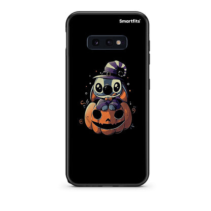 samsung s10e Halloween Stitch θήκη από τη Smartfits με σχέδιο στο πίσω μέρος και μαύρο περίβλημα | Smartphone case with colorful back and black bezels by Smartfits