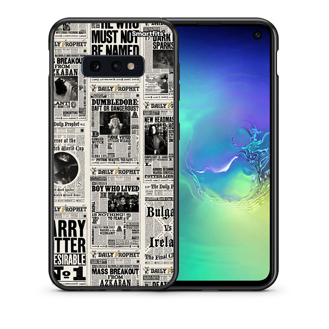 Θήκη Samsung S10e Harry Paper από τη Smartfits με σχέδιο στο πίσω μέρος και μαύρο περίβλημα | Samsung S10e Harry Paper case with colorful back and black bezels