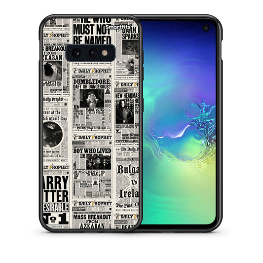 Θήκη Samsung S10e Harry Paper από τη Smartfits με σχέδιο στο πίσω μέρος και μαύρο περίβλημα | Samsung S10e Harry Paper case with colorful back and black bezels