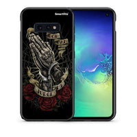 Thumbnail for Θήκη Samsung S10e Judge By God από τη Smartfits με σχέδιο στο πίσω μέρος και μαύρο περίβλημα | Samsung S10e Judge By God case with colorful back and black bezels