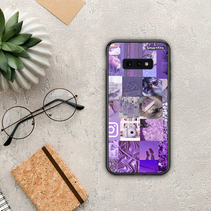 Purple Aesthetic Collage - Samsung Galaxy S10e θήκη