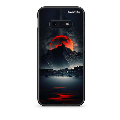 samsung s10e Red Full Moon θήκη από τη Smartfits με σχέδιο στο πίσω μέρος και μαύρο περίβλημα | Smartphone case with colorful back and black bezels by Smartfits