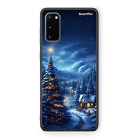 Thumbnail for Samsung S20 Christmas Scenery θήκη από τη Smartfits με σχέδιο στο πίσω μέρος και μαύρο περίβλημα | Smartphone case with colorful back and black bezels by Smartfits