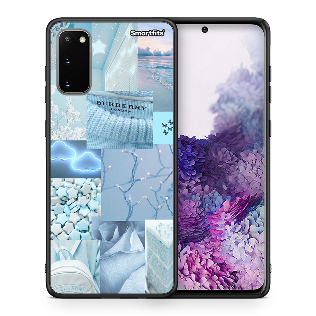 Θήκη Samsung S20 Ciel Aesthetic Collage από τη Smartfits με σχέδιο στο πίσω μέρος και μαύρο περίβλημα | Samsung S20 Ciel Aesthetic Collage case with colorful back and black bezels