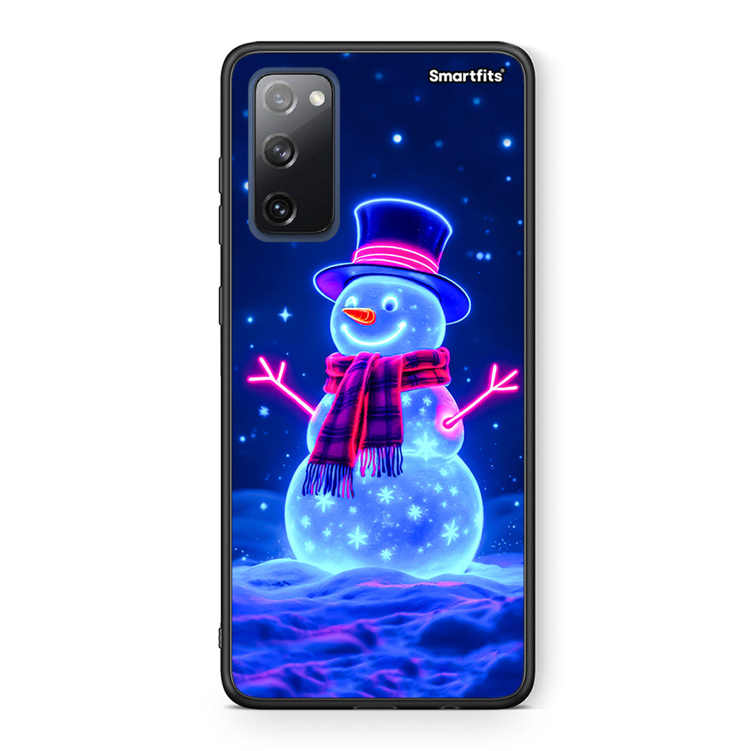 Christmas Neon Snowman - Samsung Galaxy S20 FE θήκη