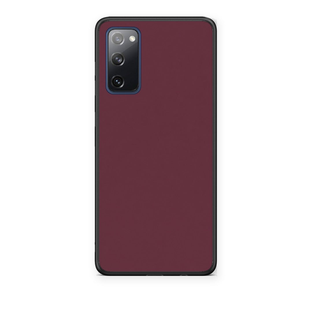 Θήκη Samsung Galaxy S20 FE Muted Burgundy από τη Smartfits με σχέδιο στο πίσω μέρος και μαύρο περίβλημα | Samsung Galaxy S20 FE Muted Burgundy case with colorful back and black bezels