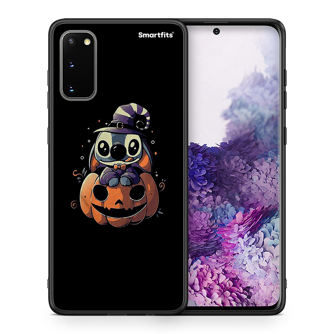 Θήκη Samsung S20 Halloween Stitch από τη Smartfits με σχέδιο στο πίσω μέρος και μαύρο περίβλημα | Samsung S20 Halloween Stitch case with colorful back and black bezels