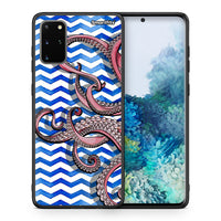 Thumbnail for Θήκη Samsung S20 Plus Chevron Devilfish από τη Smartfits με σχέδιο στο πίσω μέρος και μαύρο περίβλημα | Samsung S20 Plus Chevron Devilfish case with colorful back and black bezels