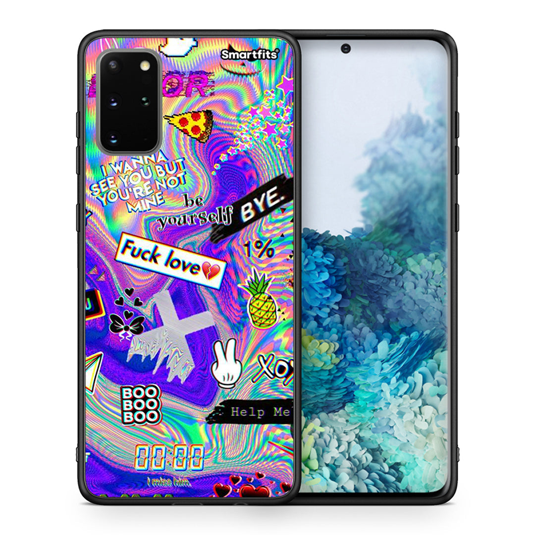 Θήκη Samsung S20 Plus Game Over από τη Smartfits με σχέδιο στο πίσω μέρος και μαύρο περίβλημα | Samsung S20 Plus Game Over case with colorful back and black bezels