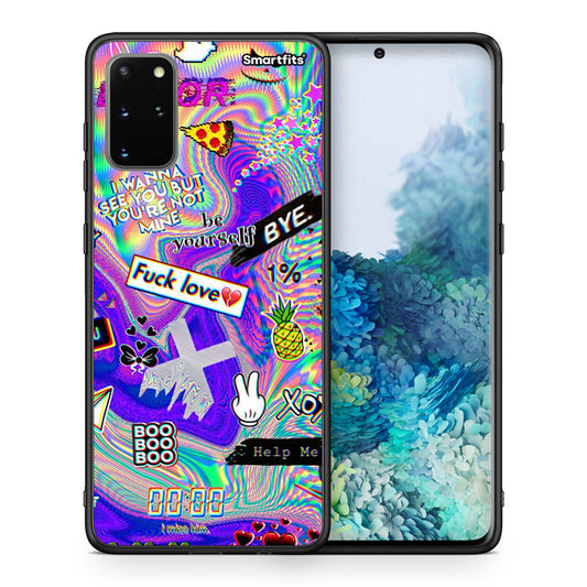 Θήκη Samsung S20 Plus Game Over από τη Smartfits με σχέδιο στο πίσω μέρος και μαύρο περίβλημα | Samsung S20 Plus Game Over case with colorful back and black bezels