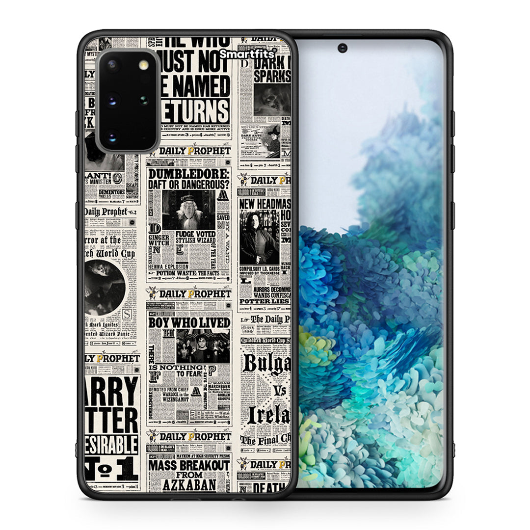 Θήκη Samsung S20 Plus Harry Paper από τη Smartfits με σχέδιο στο πίσω μέρος και μαύρο περίβλημα | Samsung S20 Plus Harry Paper case with colorful back and black bezels
