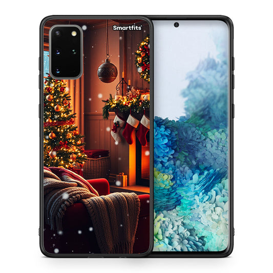 Θήκη Samsung S20 Plus Home For Christmas από τη Smartfits με σχέδιο στο πίσω μέρος και μαύρο περίβλημα | Samsung S20 Plus Home For Christmas case with colorful back and black bezels