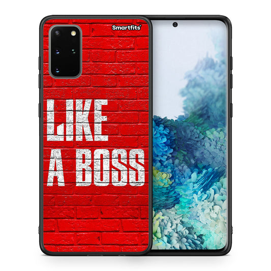 Θήκη Samsung S20 Plus Like A Boss από τη Smartfits με σχέδιο στο πίσω μέρος και μαύρο περίβλημα | Samsung S20 Plus Like A Boss case with colorful back and black bezels