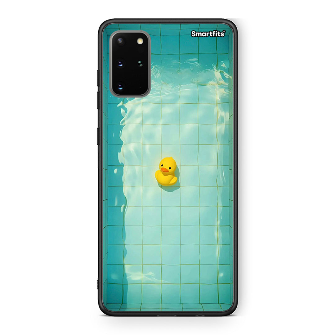 Samsung S20 Plus Yellow Duck θήκη από τη Smartfits με σχέδιο στο πίσω μέρος και μαύρο περίβλημα | Smartphone case with colorful back and black bezels by Smartfits