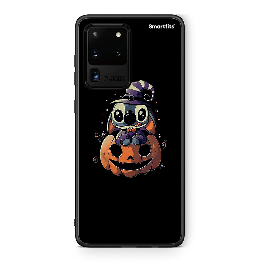Samsung S20 Ultra Halloween Stitch θήκη από τη Smartfits με σχέδιο στο πίσω μέρος και μαύρο περίβλημα | Smartphone case with colorful back and black bezels by Smartfits