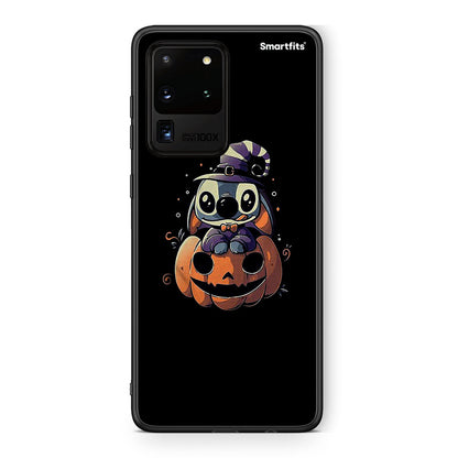 Samsung S20 Ultra Halloween Stitch θήκη από τη Smartfits με σχέδιο στο πίσω μέρος και μαύρο περίβλημα | Smartphone case with colorful back and black bezels by Smartfits