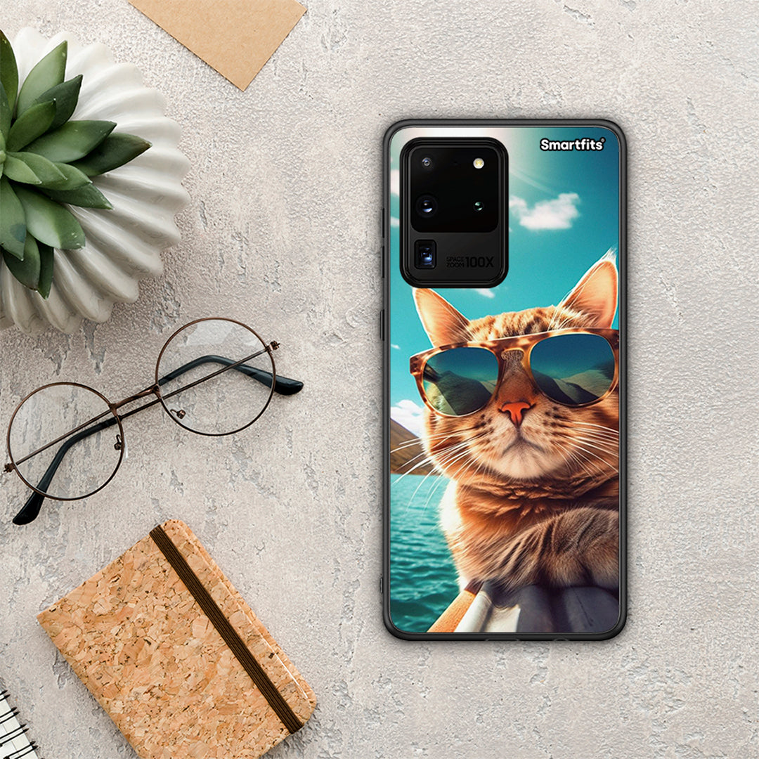 Summer Cat - Samsung Galaxy S20 Ultra θήκη