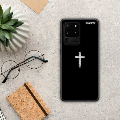 White Cross - Samsung Galaxy S20 Ultra θήκη
