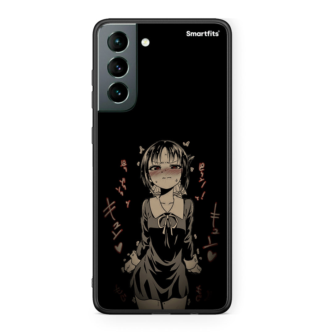 Samsung S21 Anime Girl θήκη από τη Smartfits με σχέδιο στο πίσω μέρος και μαύρο περίβλημα | Smartphone case with colorful back and black bezels by Smartfits