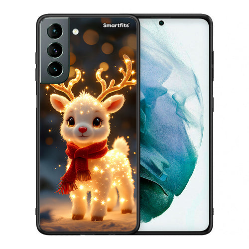 Θήκη Samsung S21 Christmas Cutie από τη Smartfits με σχέδιο στο πίσω μέρος και μαύρο περίβλημα | Samsung S21 Christmas Cutie case with colorful back and black bezels